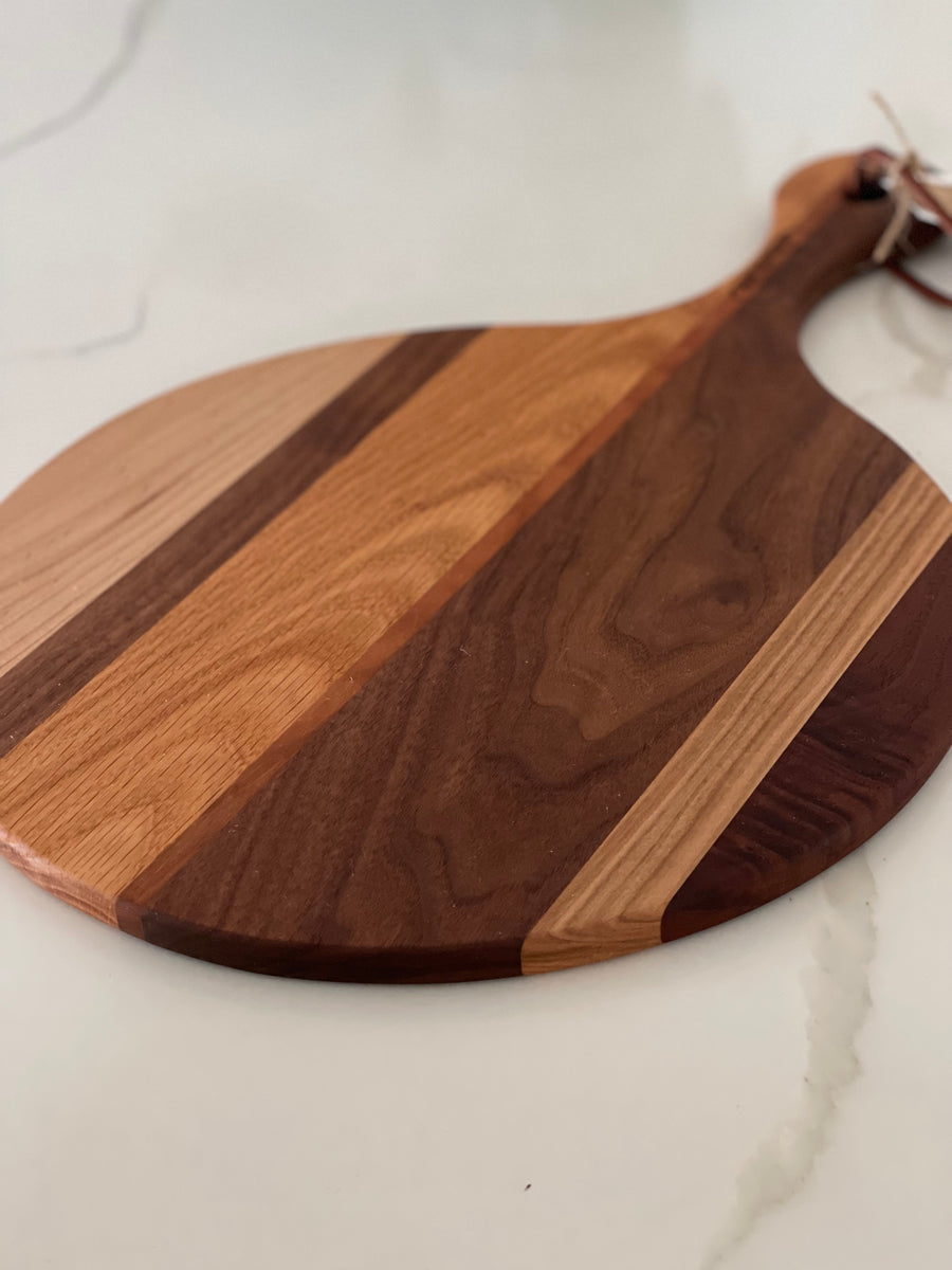 Paddle Mixed Wood Cutting Board Solid wood Custom Handmade in Columbus Ohio  – T.Y. Fine Furniture