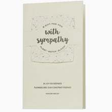  With Sympothy Wildflower Mix Letterpress Card