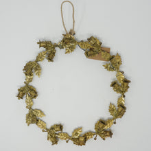  Holiday Holly and Bells Metal Wreath