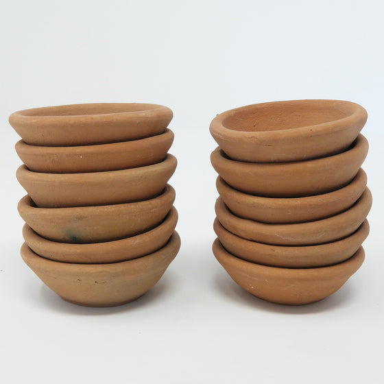 2.5in terracotta bowls